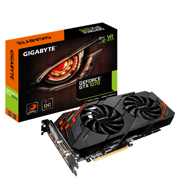 GIGABYTE GeForce® GTX 1070 WINDFORCE OC 8G