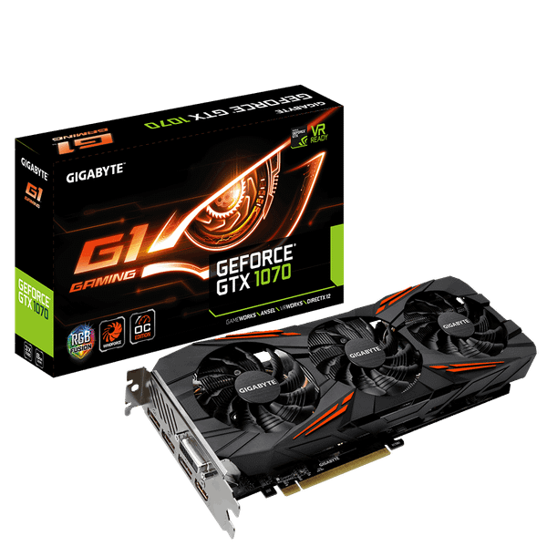 GIGABYTE GeForce® GTX 1070 G1 Gaming 8G