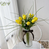 Bình Hoa Cắm Sẵn Cao Cấp Hoa TULIP Cao Su 15 Bông