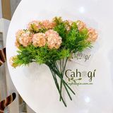 Hoa Giả - Cẩm Tú Cầu Hồng Lá Nhỏ 30 cm