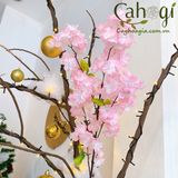 Cành Hoa Anh Đào Lụa Làm Cây Đào Giả 100 Cm