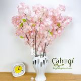 Cành Hoa Anh Đào Lụa Làm Cây Đào Giả 100 Cm