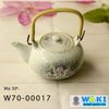 Bộ bình trà hoa tím quai mây, 7.5*12.5cm,  W70-00017