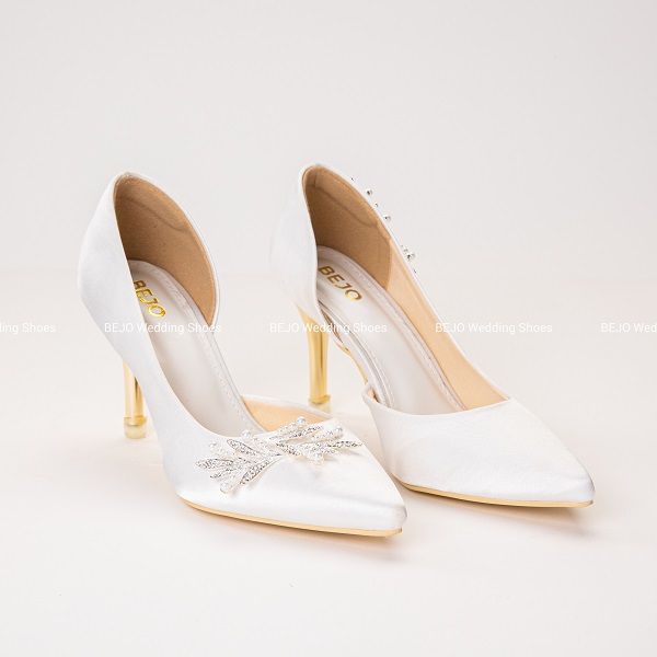 GIÀY CƯỚI 0 GIÀY CÔ DÂU CAO CẤP BEJO H51.04.LUA, THANH LỊCH (ELEGANT), SL
