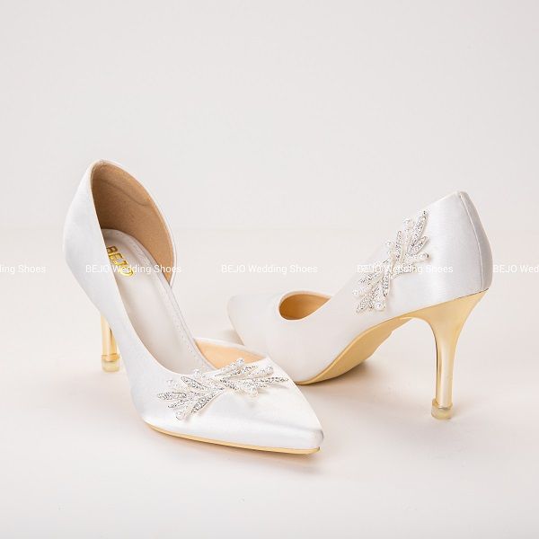 GIÀY CƯỚI 0 GIÀY CÔ DÂU CAO CẤP BEJO H51.04.LUA, THANH LỊCH (ELEGANT), SL