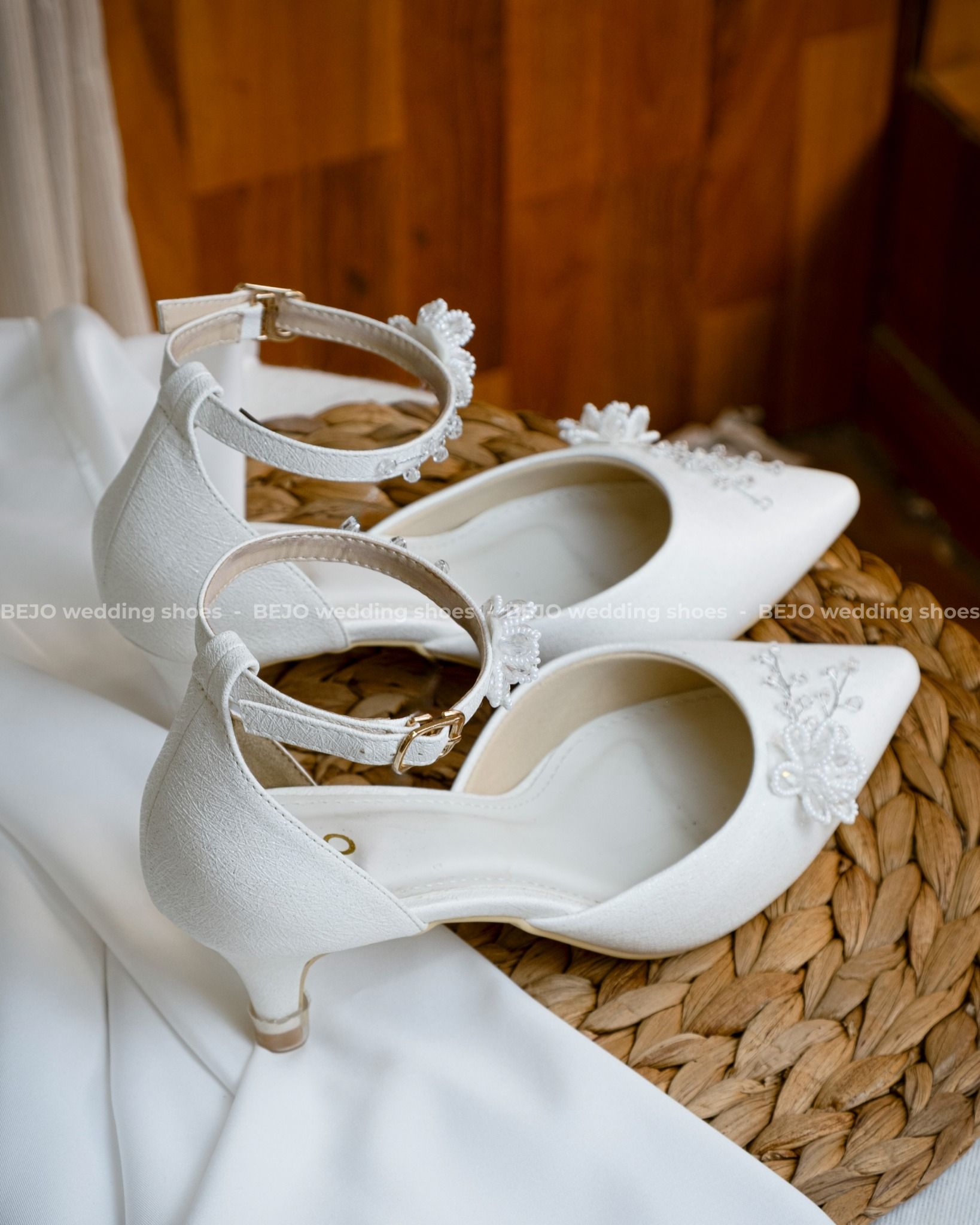 Giày cưới cao cấp BEJO WEDDING SHOSE- H78.GN.5P.05 hoa cườm