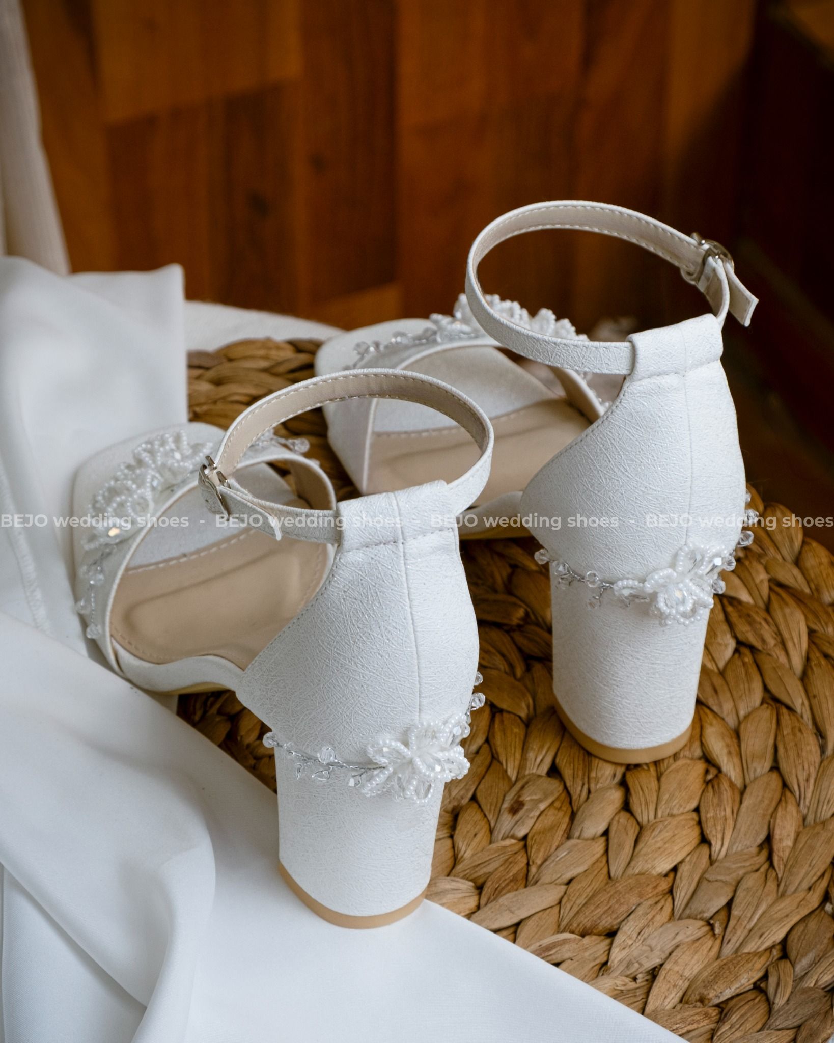 Giày cưới cao cấp BEJO WEDDING SHOSE- S46.7P.05 hoa cườm