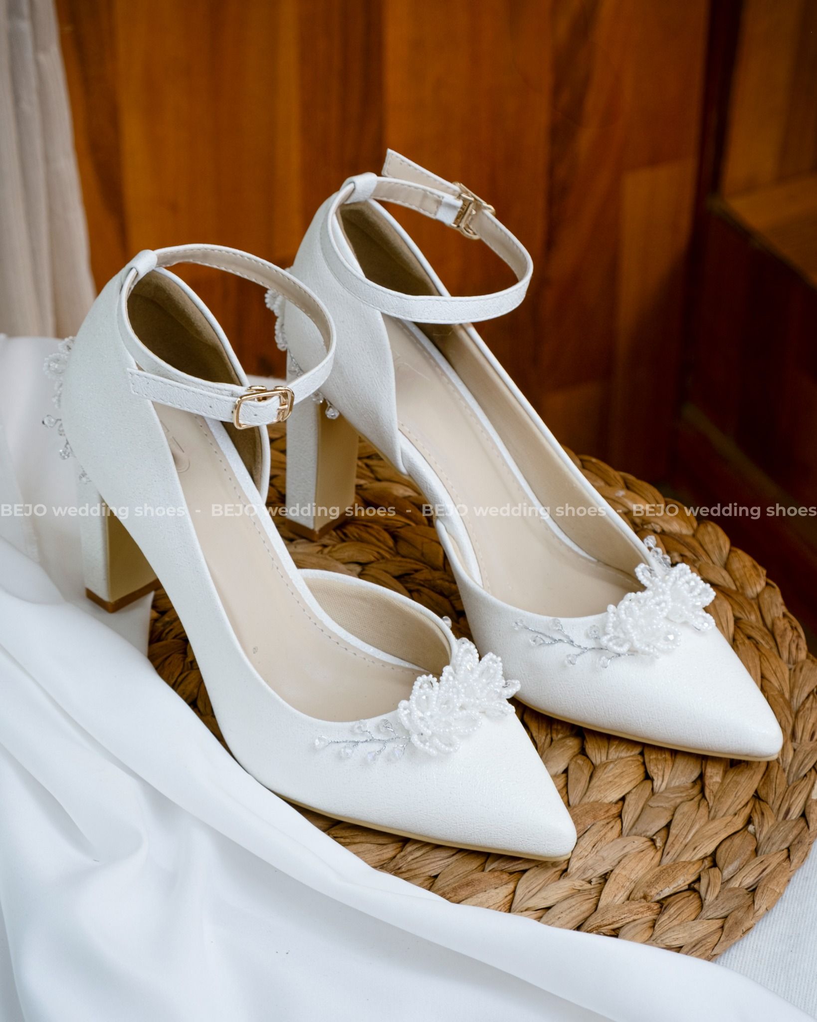 Giày cưới cao cấp BEJO WEDDING SHOSE- H88.G.8P.05 hoa cườm