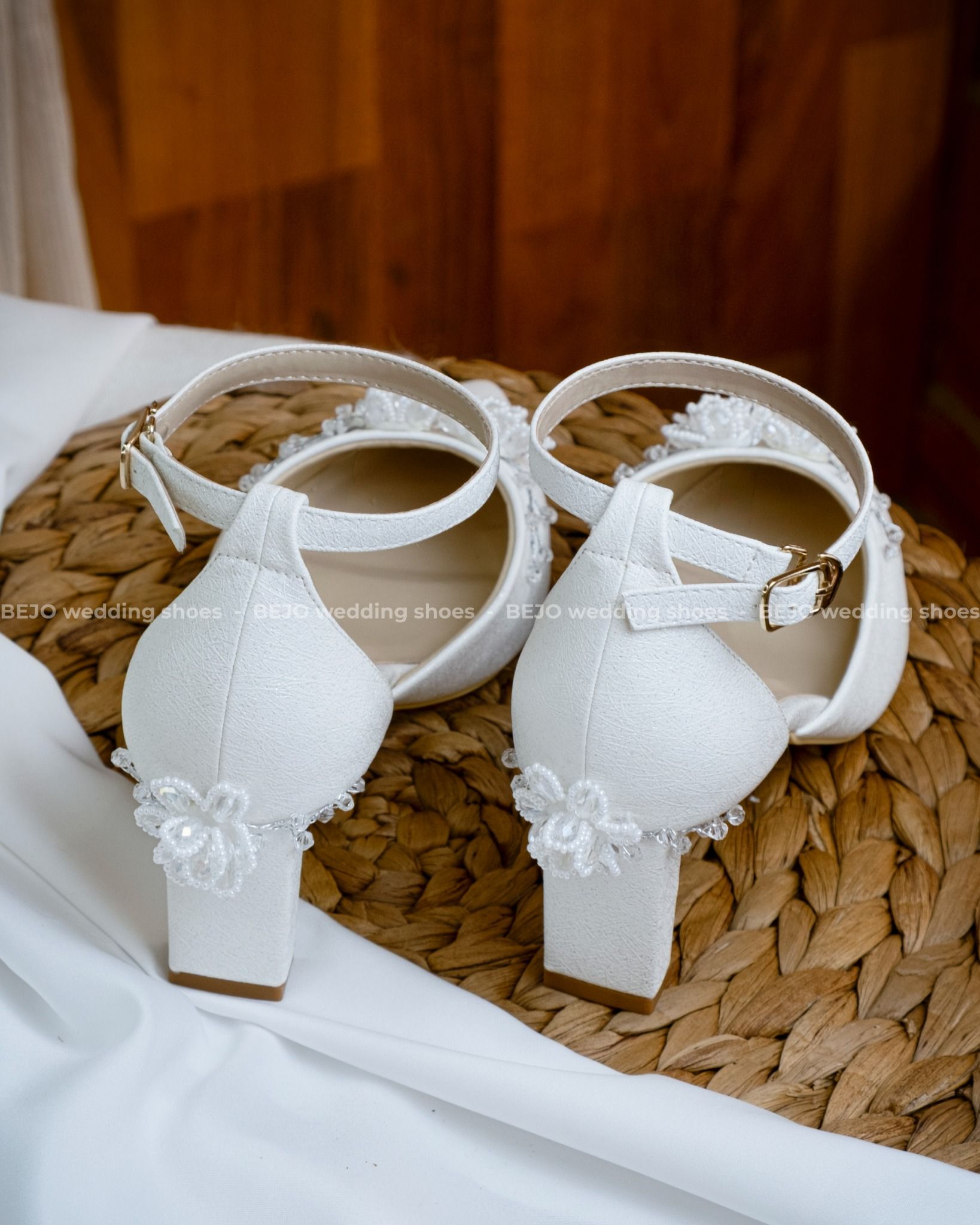 Giày cưới cao cấp BEJO WEDDING SHOSE- H88.G.5P.03 hoa cườm