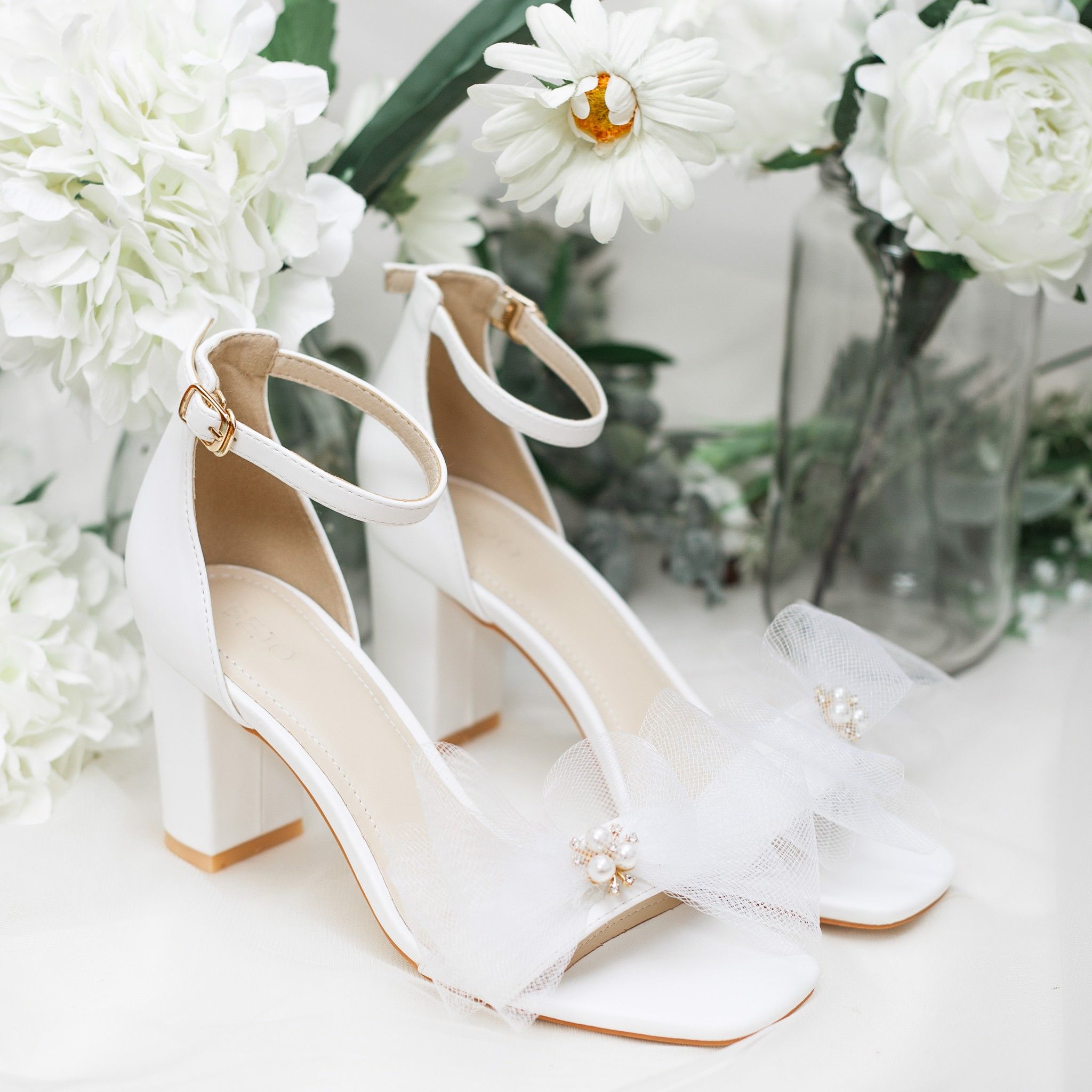 Giày Cưới Sandals S46.03 Nơ