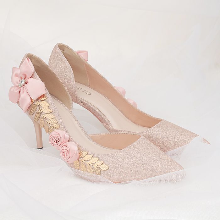GIÀY CƯỚI CAO GÓT.DH51 ROSE GOLD.05