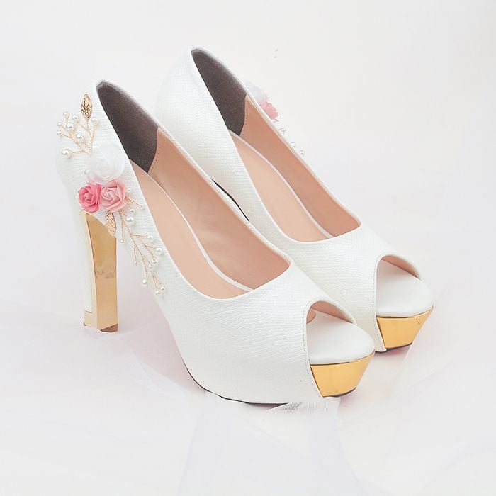 Giày Cưới Cao Gót H44.04