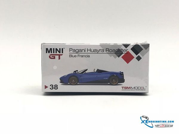 Xe Mô Hình Pagani Huayra Roadster 1:64 MiniGT-TSM Model ( Xanh )