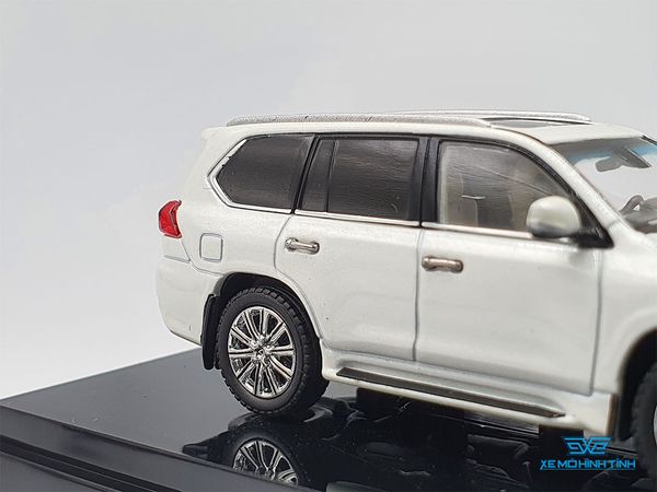 Xe Mô Hình Lexus LX570 Sonic Quartz 1:64 Kyosho (Trắng)