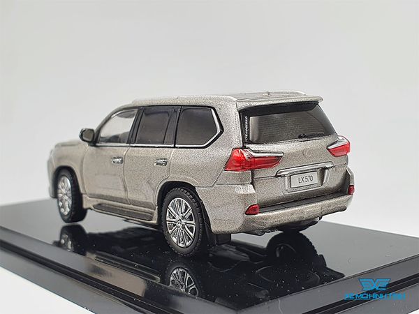 Xe Mô Hình Lexus LX570 Sonic Quartz 1:64 Kyosho (Xám)