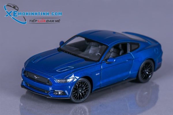 XE MÔ HÌNH FORD MUSTANG GT 2015 1:24 WELLY (XANH)