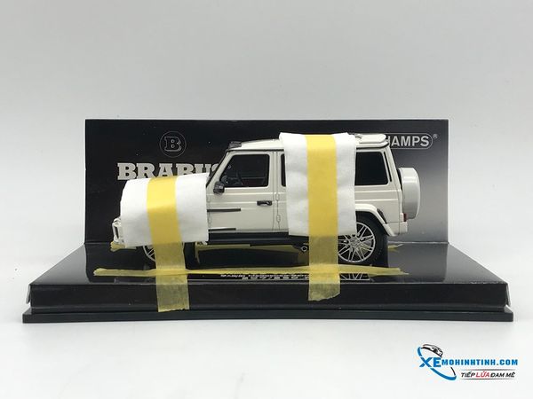 Xe Mô Hình Mercedes-Benz G 65 2017 Brabus 900  Limited 250 pcs 1:43 Minichamps ( Trắng )