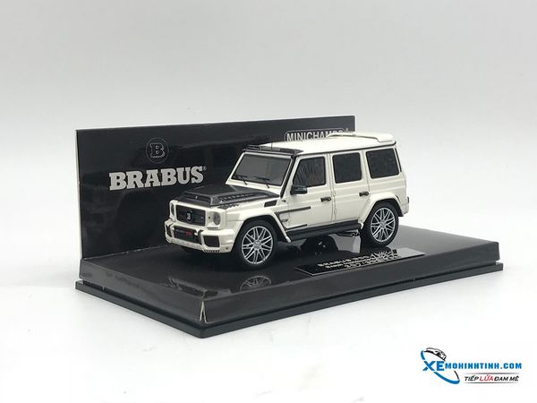 Xe Mô Hình Mercedes-Benz G 65 2017 Brabus 900  Limited 250 pcs 1:43 Minichamps ( Trắng )