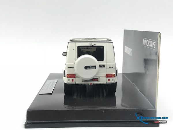 Xe Mô Hình Mercedes-Benz G 65 2017 Brabus 900  Limited 250 pcs 1:43 Minichamps ( Trắng )