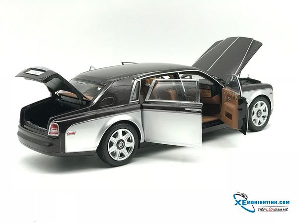 Xe Mô Hình Rolls-Royce Phantom EWB 1:18 Kyosho ( Đen đỏ / Bạc )