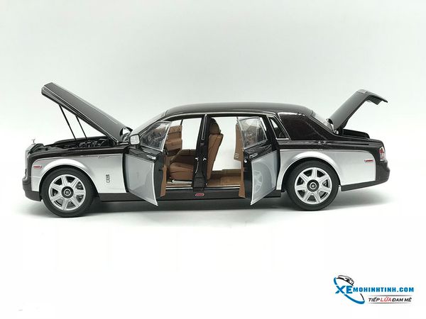 Xe Mô Hình Rolls-Royce Phantom EWB 1:18 Kyosho ( Đen đỏ / Bạc )