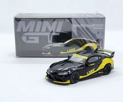 Xe Mô Hình Toyota GR Supra LB WORKS Matte Black LHD 1:64 Minigt ( Đen )