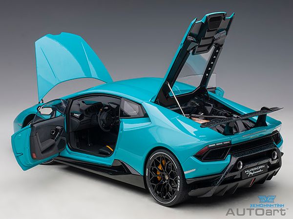 Xe Mô Hình Lamborghini Huracan Performante 1:12 Autoart ( Xanh BabyBlue )