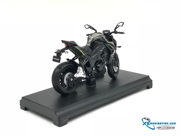 Xe Mô Hình Kawasaki Z1000 1:18 Welly ( Đen )