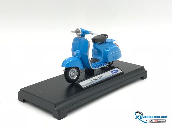 Xe Mô Hình VESPA 1970 150CC 1:18 Welly ( Xanh Dương )