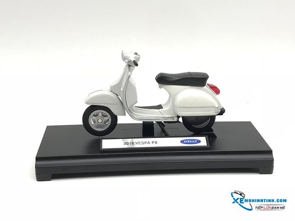 Xe Mô Hình VESPA 2016 PX 1:18 Welly ( Trắng )