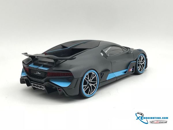 Xe Mô Hình Bugatti Divo 1:18 Bburago ( Xám nhám viền xanh )