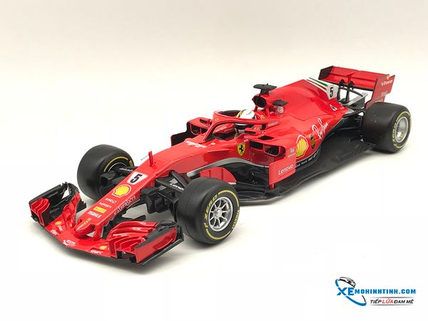 Xe Mô Hình Ferrari F1 SF71-H - Ferrari Racing - #5 Sebastian Vettel (2018) 1:18 Burago