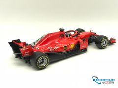 Xe Mô Hình Ferrari F1 SF71-H - Ferrari Racing - #7 Sebastian Vettel (2018) 1:18 Bburago ( Đỏ )