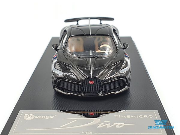 Xe Mô Hình Bugatti Divo 1:64 Bburago ( Đen )