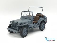 XE MÔ HÌNH XE JEEP WILLYS mui trần 1:18 WELLY ( Xanh Lá )