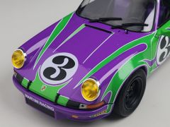 Xe mô hình Porsche 911 RSR - Purple Hippy Tribute- 1973 1:18 Solido (Xanh lá- Tím)