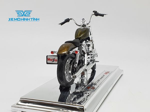 XE MÔ HÌNH HARLEY DAVIDSON XL 1200V Seventy-Two 2013 1:18 MAISTO (VÀNG ĐỒNG)