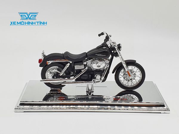 XE MÔ HÌNH HARLEY DAVIDSON 2006 Dyna Street Bob 1:18 MAISTO (ĐEN)