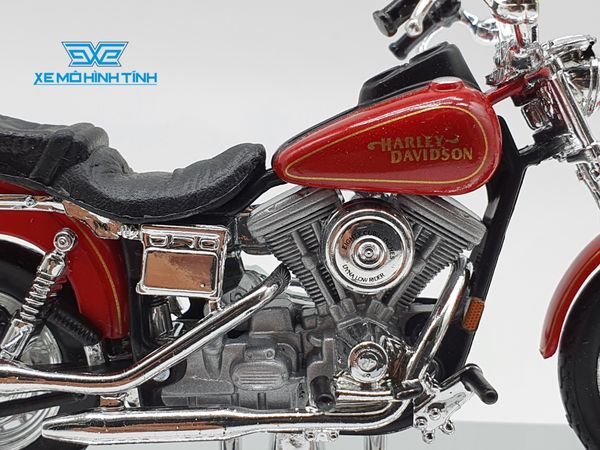 XE MÔ HÌNH HARLEY DAVIDSON FXDL Dyna Low Rider 1:18 MAISTO (ĐỎ)