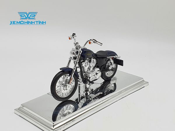 XE MÔ HÌNH HARLEY DAVIDSON 2012 XL 1200V Seventy-Two 1:18 MAISTO (XANH ĐEN)