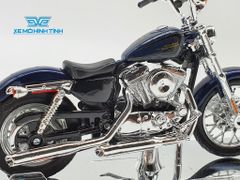 XE MÔ HÌNH HARLEY DAVIDSON 2012 XL 1200V Seventy-Two 1:18 MAISTO (XANH ĐEN)