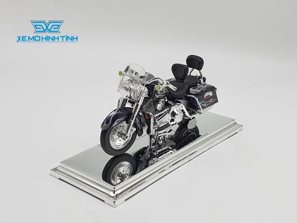 XE MÔ HÌNH HARLEY DAVIDSON 2002 FLHRSEI CVO Custom 1:18 MAISTO (XANH ĐEN)