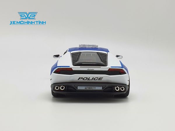 Xe Mô Hình Lamborghini Huracan Lp610-4 Police 1:24 Maisto (Trắng Xanh)