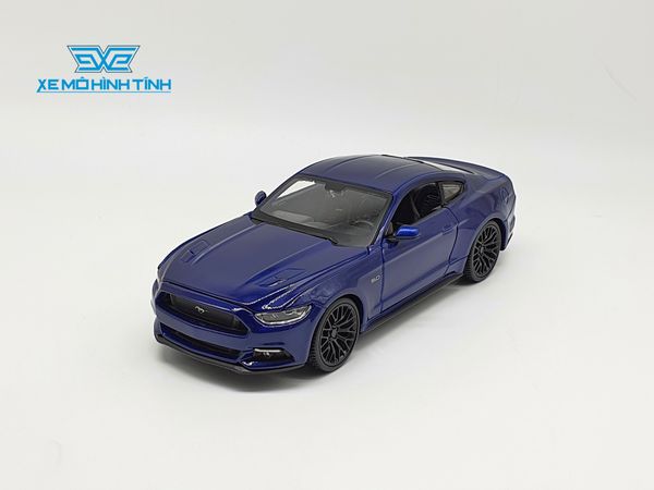 Xe Mô Hình Ford Mustang 2015 1:24 Maisto (Xanh)