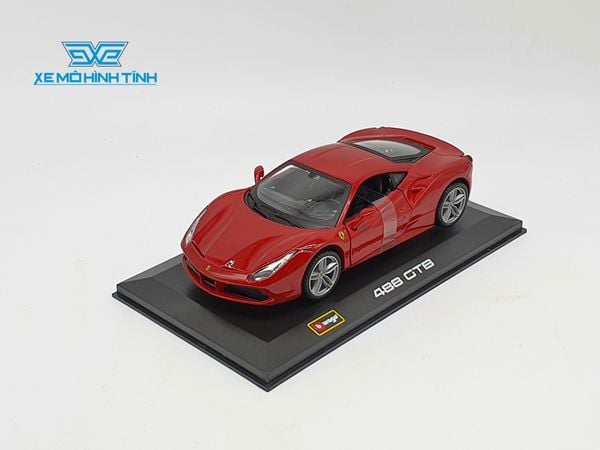 XE MÔ HÌNH FERRARI 488 GTB 1:32 BBURAGO (ĐỎ)