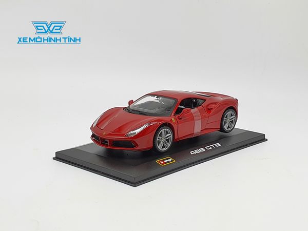 XE MÔ HÌNH FERRARI 488 GTB 1:32 BBURAGO (ĐỎ)