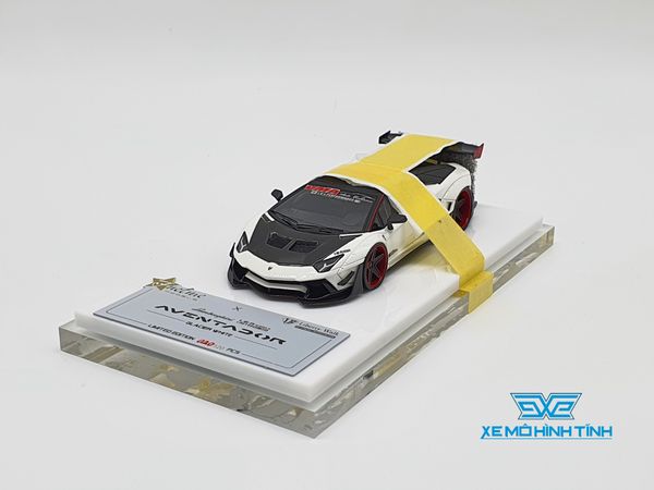 Xe Mô Hình Lamborghini Aventador LB-Works 1:43 Jnetme Models ( Xám nhám ) #40/12 pcs