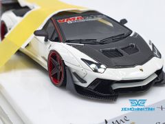 Xe Mô Hình Lamborghini Aventador LB-Works 1:43 Jnetme Models ( Xám nhám ) #40/12 pcs