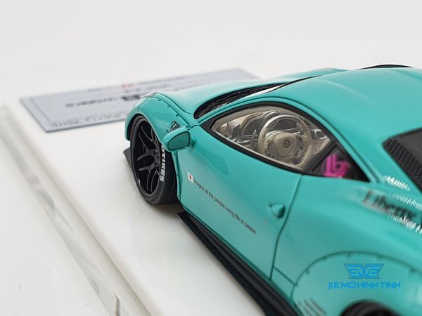 Xe Mô Hình Ferrari 458 Italy LB-Works 1:43 Fuelme Models ( Xanh Tiffany Blue )