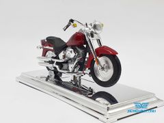 XE MÔ HÌNH HARLEY DAVIDSON 2004 FLSTFI Fat Boy 1:18 MAISTO (ĐỎ)